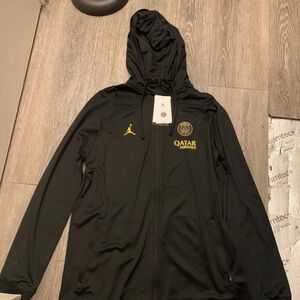 Jordan Black and Gold Full-Zip Hoodie